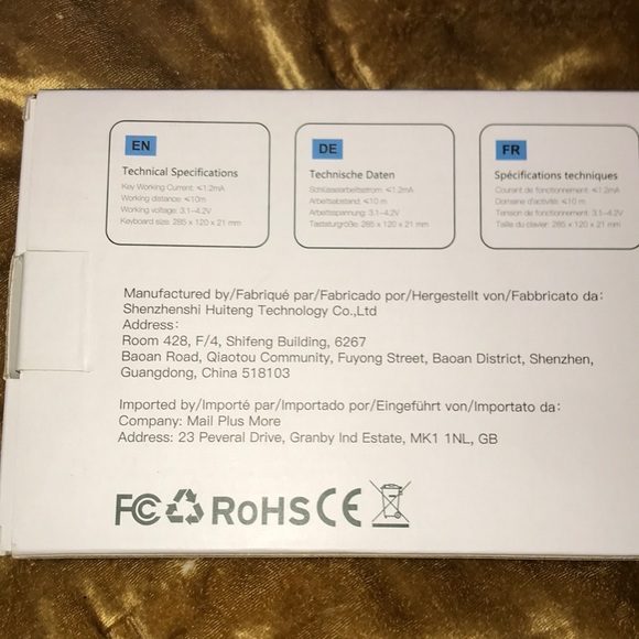 Wireless Keyboard By Omoton, from Amazon - Picture 6 of 12